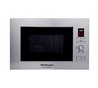 Microondas integrable Orbegozo MIG2330, Inox, 23 L, 900 W, Grill