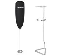 Orbegozo MN 3800 Espumador de Leche Eléctrico a Pilas 2xAA, Batidora para Café y Capuccino, Leche Espumosa en Segundos, Tacto Suave, Fácil Limpieza, Incluye Soporte, Negro