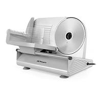 Orbegozo MS 4570 Cortafiambres eléctrico con cuchilla de acero inoxidable, Ajuste de grosor de corte y deslizador de seguridad extraíble, 150 W