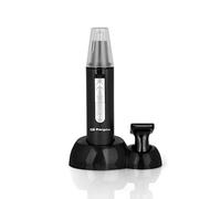 Orbegozo NO 3400 - Cortapelos nariz, orejas y barba, 2 cabezales intercambiables, resistente al agua