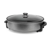 Orbegozo Olla eléctrica PZ 4270, 42 cm, 1500W, Capacidad 10 litros, Tapa de Cristal con asa y válvula de Seguridad