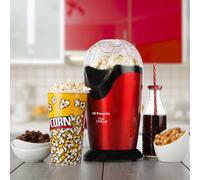 Orbegozo PA 4300 - Palomitero portátil, sin aceite, funcionamiento rápido, cazo medidor, 1000 W, Rojo Metalizado