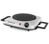 Orbegozo PCE 4050 - Placa vitrocerámica, termostato regulable, cuerpo de acero inoxidable, piloto de funcionamiento, 1200 W