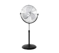 Orbegozo PWS 1950 - Ventilador de pie industrial, 3 velocidades, aspas metálicas, asa de transporte, 155 W, negro y plateado
