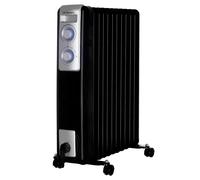 Orbegozo RN 2500 Radiador - Potencia Máxima 2500W, 11 Elementos Caloríficos, 3 Potencias de Calor (1000W/1500W/2500W), Termostato Regulable, Ruedas Pivotantes y Recogecables