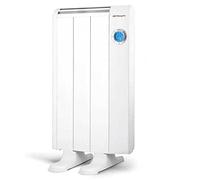 Orbegozo RRE 510 A, Emisor térmico bajo consumo, 500 W, 3 elementos reales, Aluminio, mando a distancia,funcionamiento programable, botón de desconexión total, pared o pie, color blanco