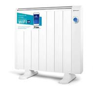 Orbegozo RRW 1300, Emisor térmico bajo consumo, 1300 W, 6 elementos reales, Aluminio, mando a distancia, WIFi, funcionamiento programable, control táctil, 3 modos control, color blanco