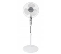 Orbegozo SF 0147, Ventilador de pie, 50 W, 3 velocidades de ventilación, oscilante, altura regulable, silencioso, rejilla de seguridad, tamaño de aspas 40 cm, color blanco