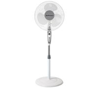 Orbegozo SF 0147, Ventilador de pie, 50 W, 3 velocidades de ventilación, oscilante, altura regulable, silencioso, rejilla de seguridad, tamaño de aspas 40 cm, color blanco