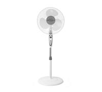 Orbegozo SF 0147, Ventilador de pie, 50 W, 3 velocidades de ventilación, oscilante, altura regulable, silencioso, rejilla de seguridad, tamaño de aspas 40 cm, color blanco