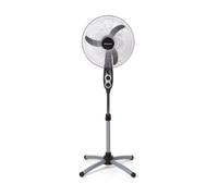 Orbegozo SF 0156 - Ventilador de pie oscilante oval, 3 velocidades, temporizador, 45 cm diámetro hélice, altura ajustable, 60 W