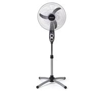 Orbegozo SF 0156 - Ventilador de pie oscilante oval, 3 velocidades, temporizador, 45 cm diámetro hélice, altura ajustable, 60 W