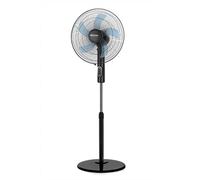 Orbegozo SF 1140, Ventilador de pie, 3 velocidades, 45 W, 5 aspas de 40 cm de diametro, cabezal oscilante, base redonda, muy silenciosa, altura 128 cm, color negro