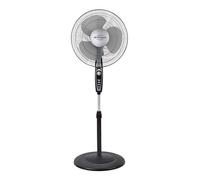 Orbegozo SF 3347, Ventilador de pie, 3 velocidades de ventilacion, 50 W, temporizador de dos horas, función oscilación, altura regulable, 3 aspas de 40 cm, color negro