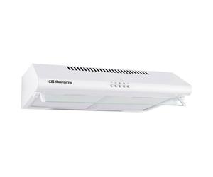 Orbegozo ST 07260 D BL - Campana extractora standard 60 cm, 2 motores de 60 W, 3 niveles de potencia, 2 filtros de aluminio desmontables, extracción 347,4 m3/h, iluminación LED