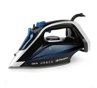 Orbegozo SV 3200 Plancha de Vapor 3200W, Vapor Continuo 45 g/min, Golpe de Vapor 220 g/min, Suela Cerámica con Punta de Precisión, Planchado Normal, Vertical y Seco, Sistema Anti Cal
