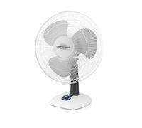 Orbegozo TF 0123 - Ventilador de sobremesa, movimiento oscilante, 2 velocidades de ventilacion, diámetro hélice 23 cm, asa, 25 W, piloto luminoso LED, blanco