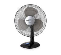 Orbegozo TF 0124 - Ventilador de sobremesa, movimiento oscilante, diámetro hélice 20 cm, asa, 22 W, piloto luminoso LED, 2 velocidades de ventilación, negro
