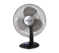 Orbegozo TF 0124 Ventilador de Sobremesa Compacto 25W - Aspas de 20 cm, 2 Velocidades, Control Luminoso, Oscilante, Cabezal Inclinable y Silencioso