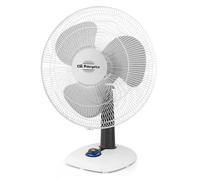 Ventilador de sobremesa Orbegozo TF0133, Blanco, 3 velocidades, 40 W