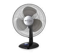 Orbegozo TF 0134 - Ventilador de sobremesa, oscilante, 3 velocidades de ventilación, diámetro hélice 30 cm, asa transportable, 40 W, piloto luminoso LED, negro