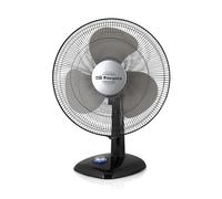 Orbegozo TF 0144 - Ventilador de sobremesa, movimiento oscilante, 3 velocidades de ventilación, diámetro hélice 40 cm, asa, 50 W, piloto luminoso LED, negro
