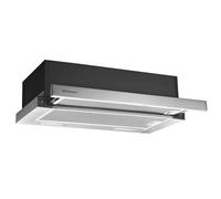 Orbegozo TL 06260 A IN - Campana extractora telescopica 60 cm, capacidad de extraccion 302 m3h, 2 niveles de potencia, acabado en acero inoxidable, 2 filtros de aluminio desmontables, iluminacion LED