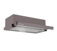 Orbegozo TL 07160 MA Campana Extractora Telescópica 60 cm Marrón - Clase Energética B, Motor 65W, Extracción 332,1 m³/h, 2 Niveles de Potencia, Luz LED 2W y 2 Filtros de Aluminio Desmontables