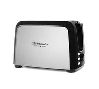 Orbegozo TO 3060 - Tostadora doble ranura, 7 niveles de tostado, función descongelar y recalentar, bandeja recogemigas, parada rápida, 750 W