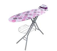 Orbegozo TP 3500 Tabla de Planchar Fabricada en Rejilla de Acero, Funda de Algodón, Soporte para Centros de Planchado y Bandeja Porta Ropas, 122 x 38 cm, Multicolor