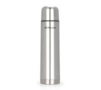 Orbegozo TRL 360 - Termo para líquidos, temperatura fría o caliente, fabricado en acero inoxidable, tapón con pulsador dosificador, 350 ml
