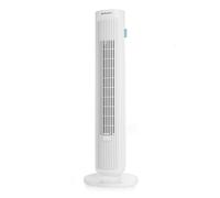 Orbegozo TW 0755 Torre de ventilación 77 cm 45W 3 velocidades oscilante silenciosa temporizador hasta 2h bandeja esencias aromáticas rejilla seguridad asa transporte diseño elegante y moderno