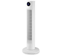 Orbegozo TWM 0960 Ventilador de torre 78 cm 60W 3 velocidades oscilante silencioso panel táctil mando a distancia temporizador 12h pantalla LED temperatura ambiente asa transporte pilotos luminosos