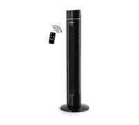 Orbegozo TWM 1009 - Ventilador de torre con Mando a distancia, Iónico, 60 W, 3 velocidades, bandeja para esencias, panel frontal LED, Negro
