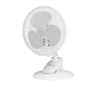 Orbegozo Ventilador 3 en 1 TF 0319, 20W, tamaños aspas 17.5cm, 2 velocidades, pinza sobremesa y pared, blanco.