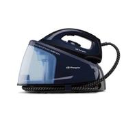 Orbegozo VP 8550 Centro de Planchado a Vapor, Planchado en Seco y a Vapor, Regulador de Temperatura, Botón Autolimpieza, Depósito de Agua Extraíble 1.2 L, 2400 W, Azul