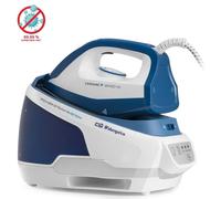 Orbegozo VP 8600 - Centro de Planchado a Vapor, Planchado en Seco y a Vapor, 2 Modos Funcionamiento, Modo Autolimpieza, Regulador de Temperatura, Depósito de Agua Extraíble 2 L, 2400 W, Blanco Y Azul