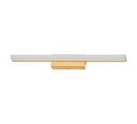 Or plique LED para espejo (10 W, L x An x Al: 60 x 8,8 x 5,7 cm, Madera, Blanco cálido)