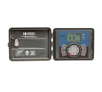 Orbit 27896 - Temporizador/Controlador de aspersor para Interiores y Exteriores Easy-Set Logic de 6 Estaciones