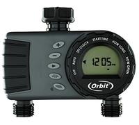 Orbit 96782 S&M Programador de Grifo Digital Pantalla LCD- 2 Salidas-Hembra ¾" ¾", Gris/Negro, 5.5 x 23.5 x 24.5 cm