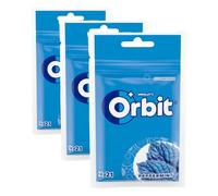 Orbit Bolsa de Chicles Sin Azúcar Sabor Menta, Fresco, Intenso y de Larga Duración en formato Gragea (21 chicles) (Paquete de 3)