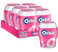 Orbit Bote de Chicles Sin Azúcar Bubblemint, Afrutado, fresco, Intenso y de Larga Duración en formato Gragea (6 x 46 chicles)