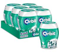Orbit Bote de Chicles Sin Azúcar Sabor Eucalipto, Fresco, Intenso y de Larga Duración en formato Gragea (6 x 46 chicles)