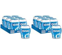 Orbit Bote de Chicles Sin Azúcar Sabor Menta, Fresco, Intenso y de Larga Duración en formato Gragea (6 x 46 chicles) (Paquete de 2)