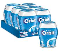 Orbit Bote de Chicles Sin Azúcar Sabor Menta, Fresco, Intenso y de Larga Duración en formato Gragea (6 x 46 chicles)