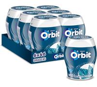 Orbit Bote de Chicles Sin Azúcar Sabor Mentol Fuerte, Intenso y de Larga Duración en formato Gragea (6 x 46 chicles)