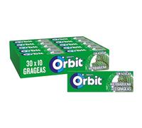 Orbit Chicles Sin Azúcar Sabor Hierbabuena, Fresco, Intenso y de Larga Duración en formato Gragea (30 x 10 chicles)