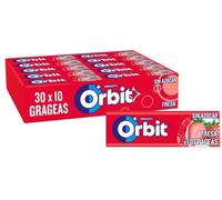 Orbit Chicles Sabor - Paquete De 30 X 14 Gr, Fresa, 420 Gramo, 30 Unidades
