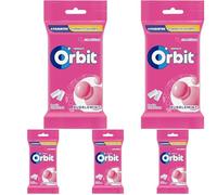 Orbit Chicles Sin Azúcar Bubblemint sabor a Frutas y menta, Afrutado, Intenso y de Larga Duración en formato Gragea (4 x 10 chicles) (Paquete de 5)