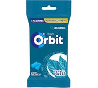 Orbit Chicles Sin Azúcar de Mentol fuerte en grageas, 4x10 uds